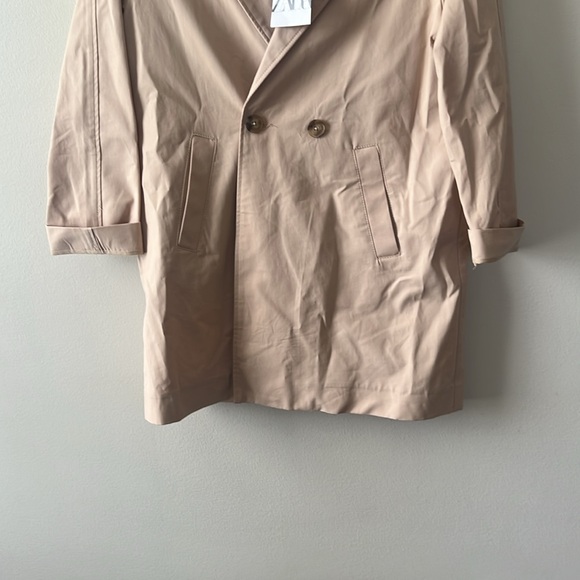 Zara Tan Trench Coat Kids Girls 13-14 years Classic Lightweight Design New - Picture 7 of 11